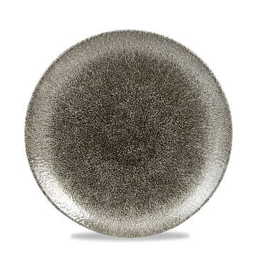 Raku Quartz Black Coupe Plate 21.7cm